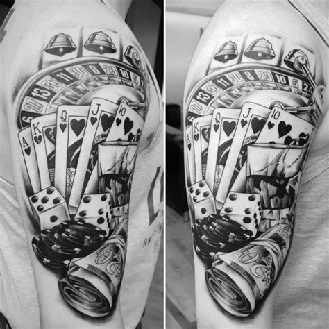 gambling tattoo sleeve|casino sleeve tattoo.